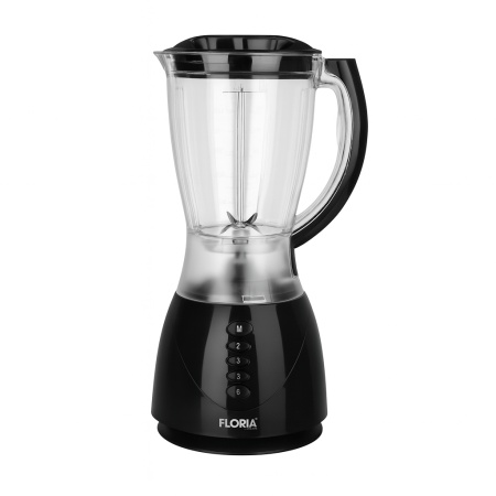 Blender 300W, 1.5L, Floria ZLN3080, 3 viteze, functie puls, negru