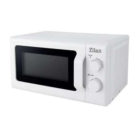 Cuptor cu microunde 20L, Zilan ZLN1174, 700W, 6 nivele putere, functie dezghetare, timer 30 min, alb