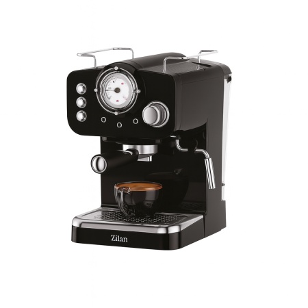 Espressor manual 15 Bar, Zilan ZLN2991 – 1.25L, 1100W, design retro, negru