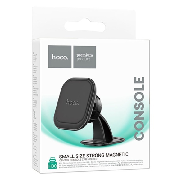 Hoco 30 - Suport Auto, Magnetic, montaj Bord, MultiAngle, MiniSize, Negru