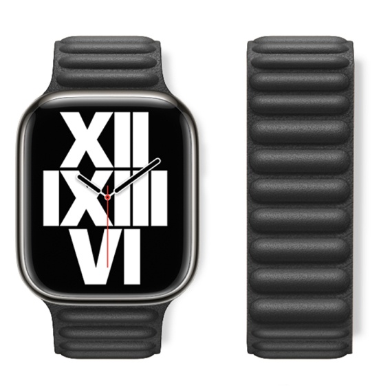 Hoco WA23 - Curea pentru iWatch, Magnetic Chain, Silicon, Compatibil 38/40/41mm, Negru