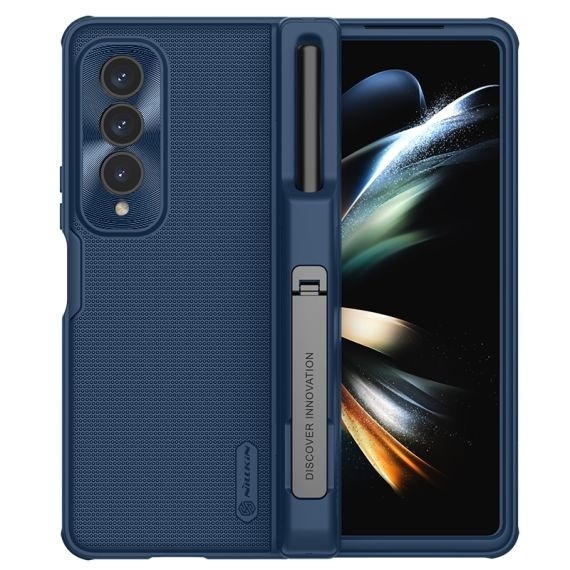 Husa Nillkin, Galaxy Z Fold 4, Frosted Series, PVC, Albastru