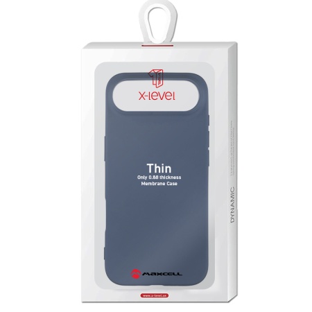 Husa X-Level pentru APPLE iPhone 17 Air - Subtire, SoftTouch, TPU - albastru inchis