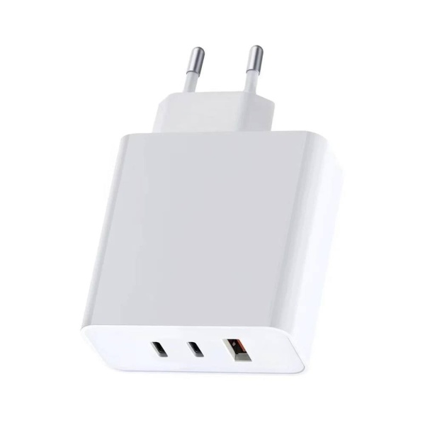 Incarcator 65W, 3 Porturi, 2x USB-C 1x USB-A, Alb