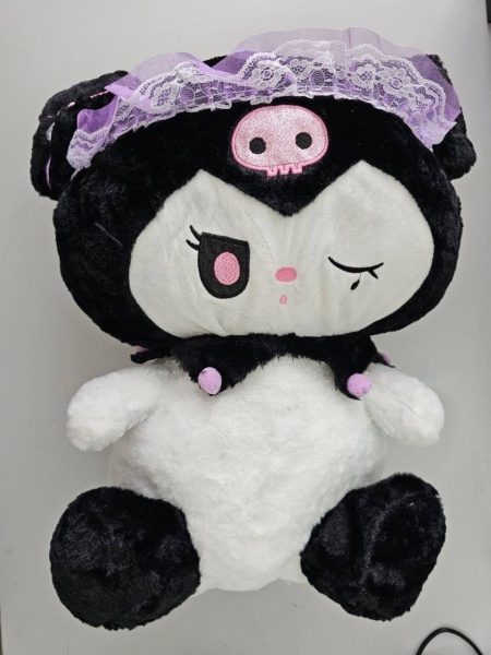 Jucarie de plus, 50 cm, Negru-Alb