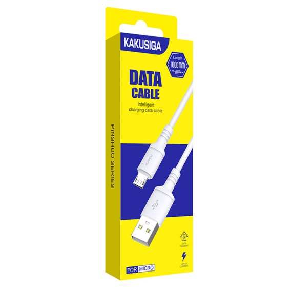 Kaku KSC-419 - Cablu Date si Incarcare, USB-A-A la MicroUSB-A, 18W, 2.4A, 1m, Alb