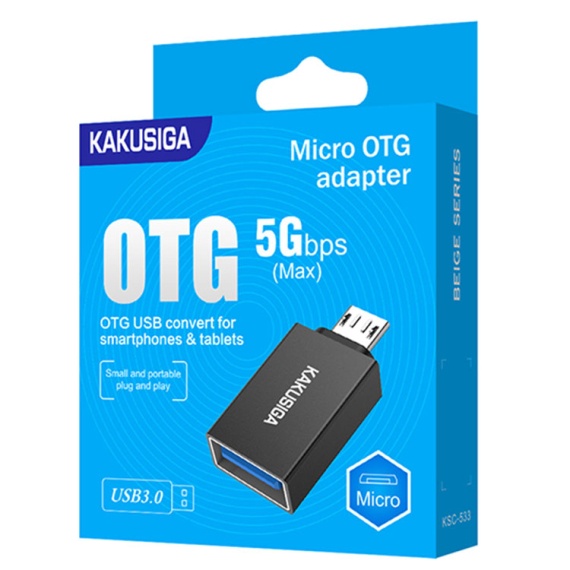 Kaku KSC-533 - Adaptor OTG Transfer, USB la MicroUSB, Negru