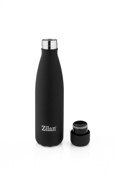 Sticla termos ZILAN, 500ml, inox SUS304, mentine 24h rece / 18h cald, ZLN0820, negru