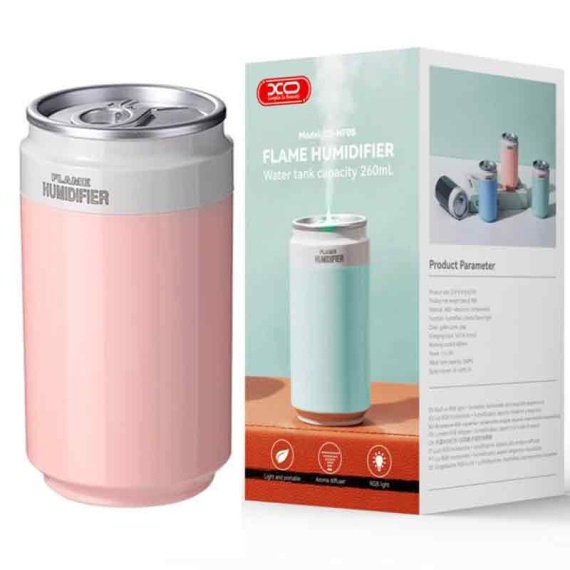 XO HF0 - Umidificator casa/auto, tip spary, 260ml, Coke Can, Roz