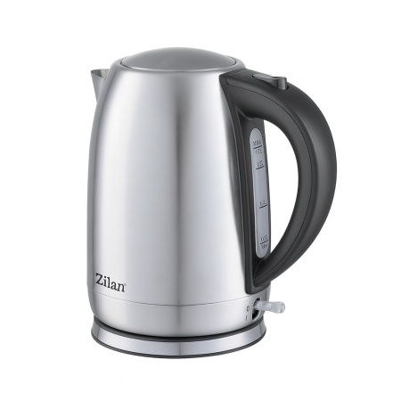 Fierbator electric din inox Zilan ZLN1680, 2200W, 1.7L, perete dublu, filtru si oprire automata, negru