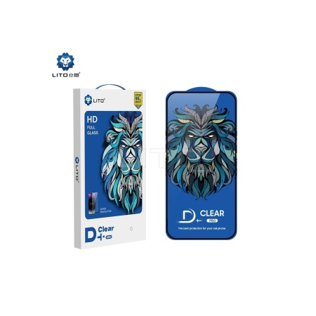 Folii Protectie clear LITO D+ Pro Clear, black frame, protectie ecran, BLISTER, compatibil iPhone 12 Pro Max, negru