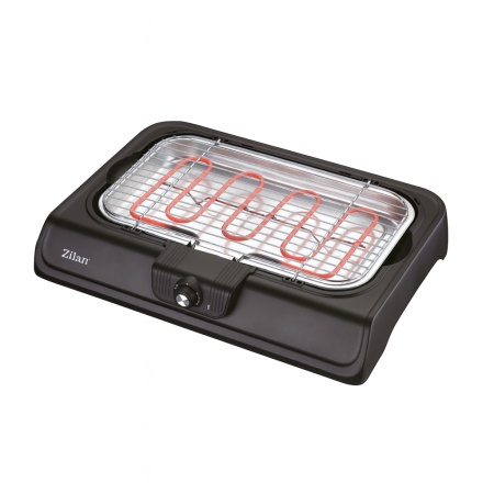 Gratar electric 2000W, Zilan ZLN3772, termostat reglabil, tava cu apa, negru