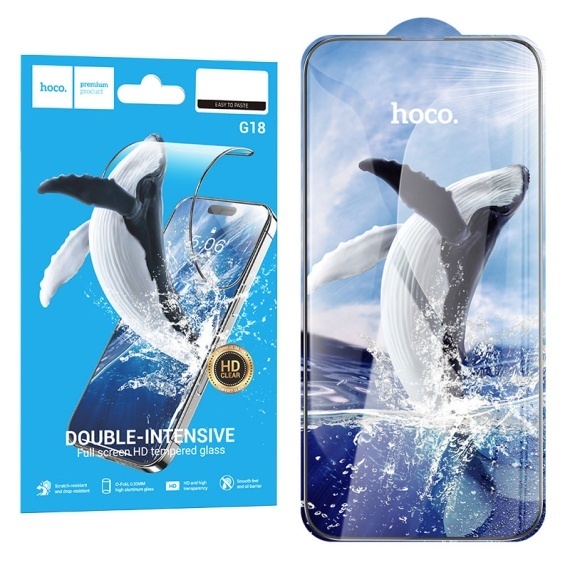 Hoco G18 - Folie protectie clear pentru APPLE iPhone 16 Plus - Glass ArcEdge, HD,
