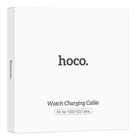 Hoco Y23/Y23 Ultra – Cablu incarcare wireless pentru smartwatch, USB la Qi 5W, 1m, alb
