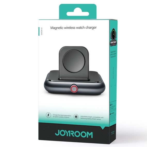 Joyroom JR-WQW02 - Incarcator Wireless, Galaxy Watch, 5V, 1A, 1xUSB-C, PD, Magnetic, Negru