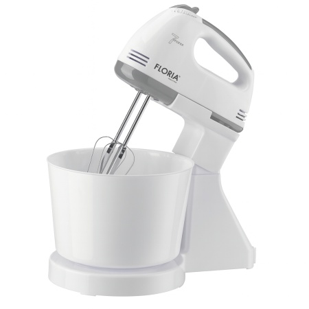 Mixer cu bol 150W, Floria ZLN7577, 2L, 7 viteze, alb