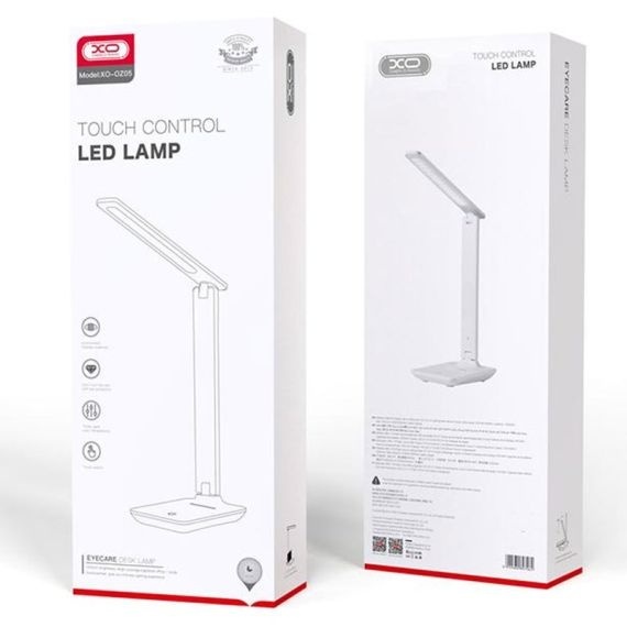 OZ05 - Mini Lampa birou, reincarcabila, conectare USB, LED, Eye Protect, suport telefon, 1200MAh, Alb