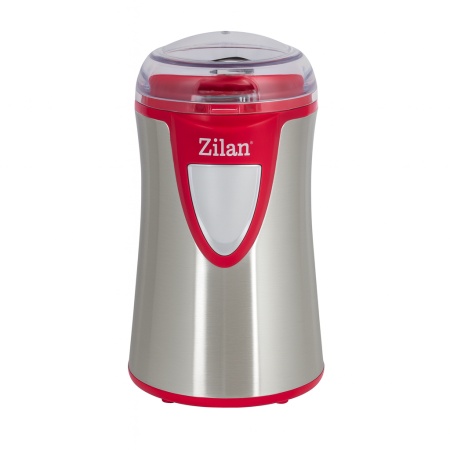 Rasnita cafea 150W, Zilan ZLN8012 – 50g, inox, argintiu/rosu