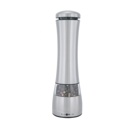 Rasnita electrica sare si piper Floria, inox, alimentare 6xAAA, ZLN2508, gri