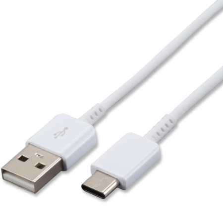 Samsung – Cablu USB la USB-C Fast Charge 3A 1.2m White, EP-DN930CWE