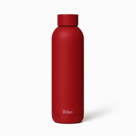 Sticla sport termos ZILAN, 500ml, inox, pereti dublii, mentine 24h rece / 12h cald, ZLN9842, rosu