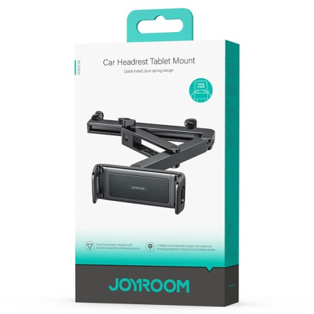 Suport auto tetiera Joyroom JR-ZS433 cu cleme pentru telefon – MultiAngle, UltraWide, fixare sigura, negru