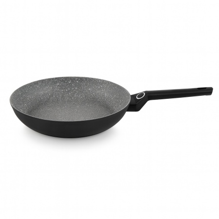 Tigaie universala ZILAN, 22cm, aluminiu interior granit Non Stick, maner soft touch, ZLN3284, gri