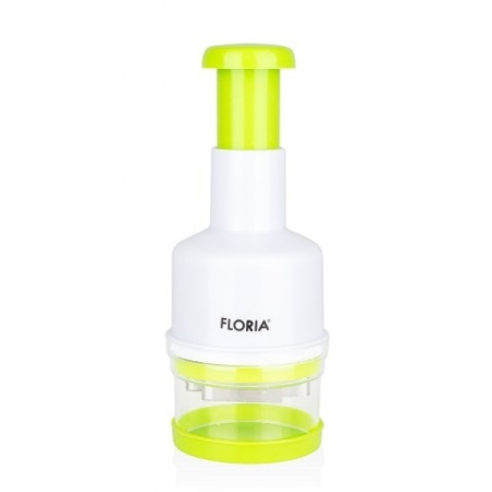 Tocator manual ceapa FLORIA, 9x23cm, plastic, lama inox, ZLN2614, alb