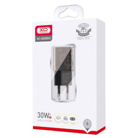 XO CE05 – Incarcator retea 30W USB-C USB-A PD QC 3.0