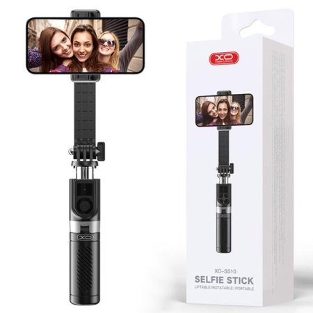 XO SS10 – Suport selfie tripod pentru telefon BT cu brat telescopic 80cm MiniSize, negru