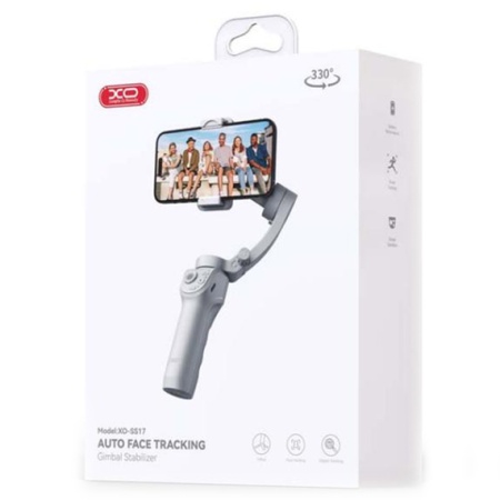 XO SS17 – Stabilizator imagine, suport telefon tip selfie gimbal 3 axe, Anti Shake, gri