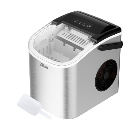 Zilan ZLN1177 – Masina de facut gheata 12-15kg/zi, 95W, otel inoxidabil, argintiu