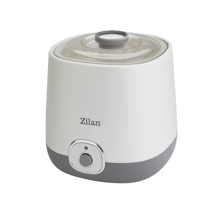 Aparat pentru facut iaurt Zilan ZLN6098, 1L, 20W, Indicator luminos, Alb