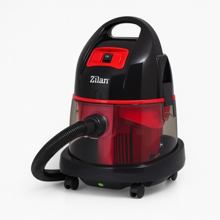 Aspirator 2000W ZILAN ZLN8945, filtrare prin apa si uscata, capacitate 8L, motor cupru, rosu