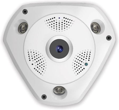 Camera IP panoramica 360°, 3MP, WiFi, vedere nocturna, alb - OEM V7 360°