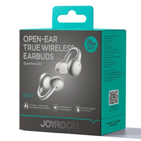 Casti wireless Joyroom JR-OE3 – Bluetooth 5.4, Dual Point, autonomie 400 mAh, design ear buds, auriu