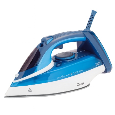Fier de calcat 3000W Zilan ZLN2908, talpa ceramica, temperatura ajustabila, albastru