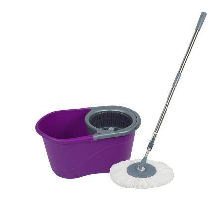 Galeata magic mop LISA, 17l, plastic, mop microfibra, rotativ 360°, ZLN1389, mov