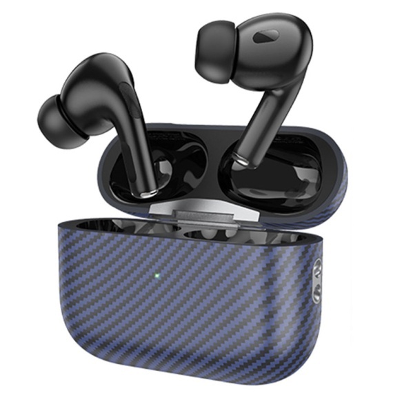 Hoco EW47 Plus - Casti Wireless, Ear Buds, Bluetooth 5.3, In-Ear, 200h Stand-By Carbon Design, 350mAh, Albastru