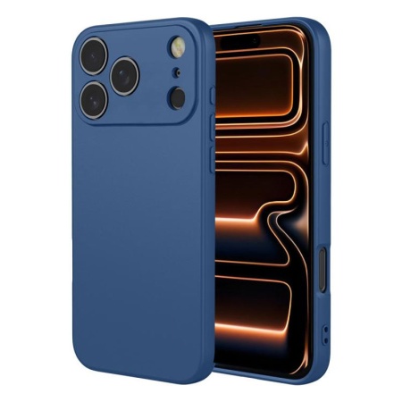 Husa Maxcell pentru APPLE iPhone 17 Pro – Soft MicroFiber, TPU - albastru marin