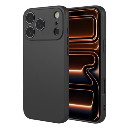 Husa Maxcell pentru APPLE iPhone 17 Pro Max – Soft MicroFiber, TPU - negru intens