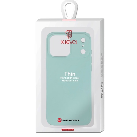 Husa X-Level pentru APPLE iPhone 17 Pro Max – Thin Series, SoftTouch, TPU – turcoaz