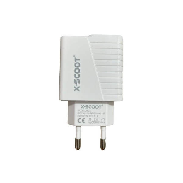 Incarcator USB TIP C, 2 Porturi, 5.1A-20W, Compatibil Huawei, Samsung, Alb