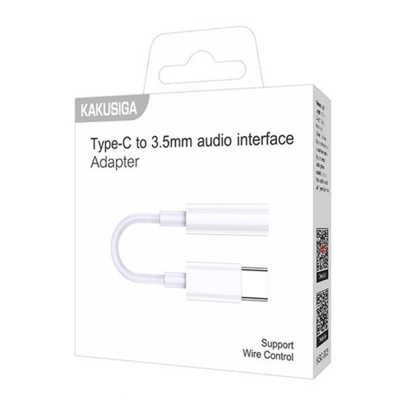 Kaku KSC-903 - Cablu Audio, Type-C la Jack 3.5mm (F) - 2m, Alb