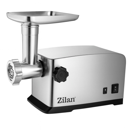 Masina de tocat carne 1800W, Zilan ZLN2409, tava aluminiu, functie revers, accesorii carnati