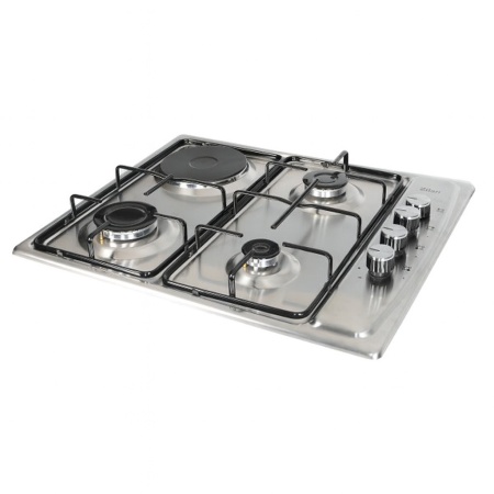 Plita incorporabila 3 gaz + 1 electric ZILAN, inox, aprindere electrica, conversie LPG, ZLN1918, inox