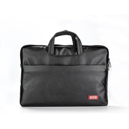 XO CB08 - Geanta laptop textil cu microfibra 15” Litchi Series, Negru,