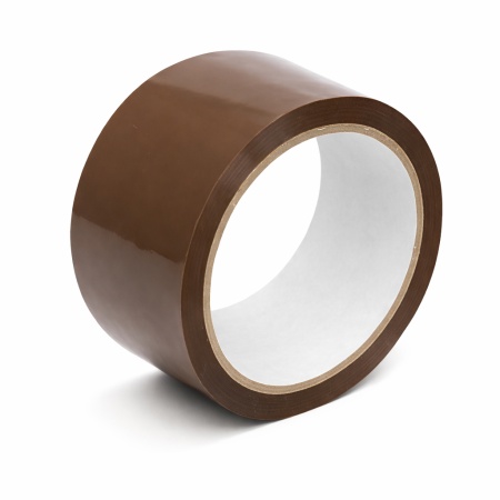 Banda adeziva simpla, 48mm x 82m, acrilic, B127, maro - cutie 36 buc