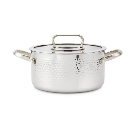 Cratita inox ZILAN, 2.5L, SS304 Tryply, manere nituite, ZLN1313, argintiu