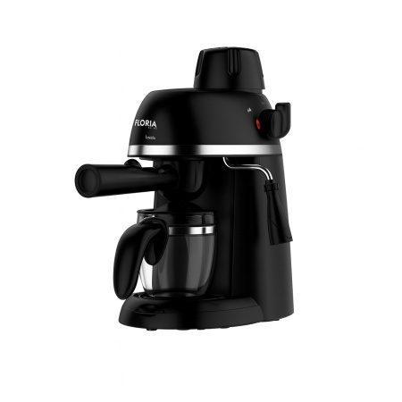 Espressor 3.5 Bar, Floria ZLN9358, 800W, 4 cesti, tava detasabila, negru